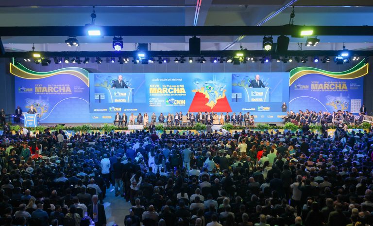 Mapa marca presença na abertura oficial da 27ª Marcha a Brasília em Defesa dos Municípios