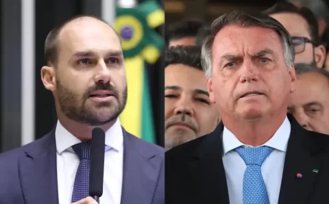 Eduardo Bolsonaro aparece como produtor executivo de filme sobre o pai