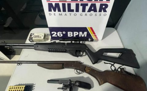Polícia Militar prende homem que agrediu e ameaçou esposa com arma de fogo
