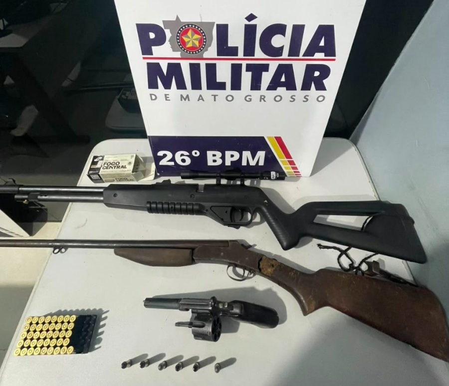 Polícia Militar prende homem que agrediu e ameaçou esposa com arma de fogo