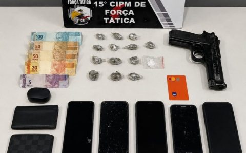 Força Tática apreende dois adolescentes com drogas e arma de brinquedo em Várzea Grande