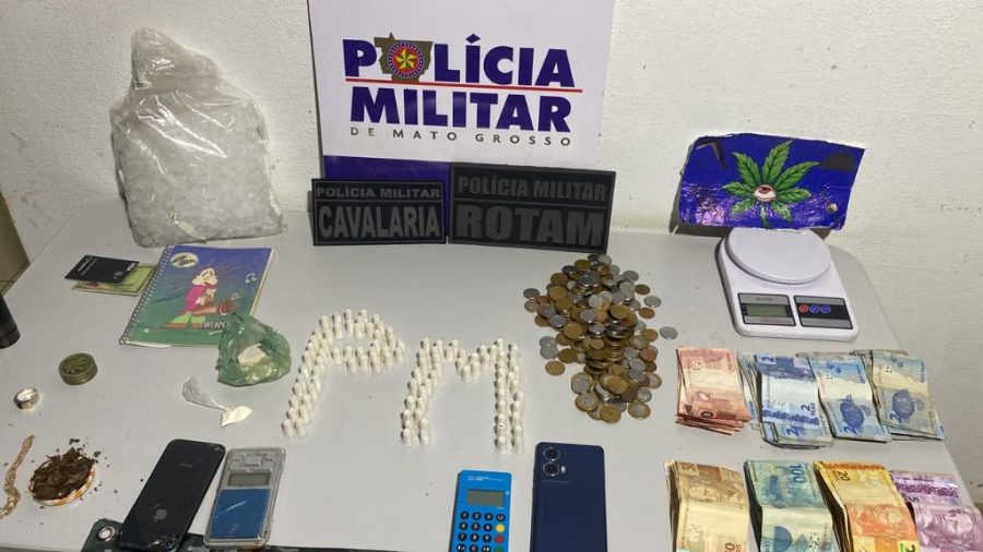 Polícia Militar prende casal por tráfico de drogas em Alto Paraguai