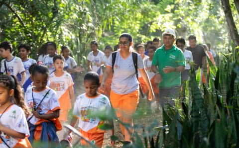 Horto Florestal recebe 120 crianças e está aberto para visitação