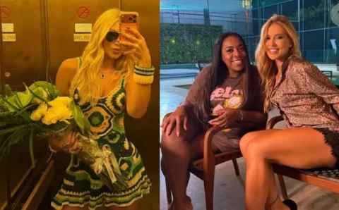 Voltaram? Virgínia comemora por Vini Jr., aparece com a mãe dele e ganha (mais!) flores após jogo do Brasil na Copa 2026