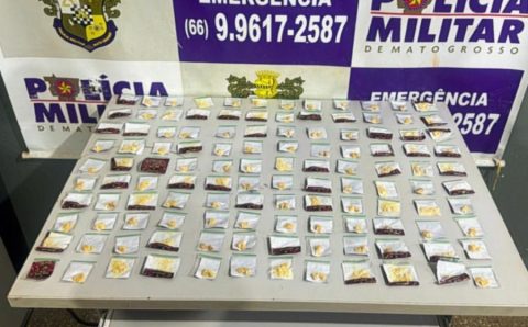 Polícia Militar prende três por tráfico de drogas e apreende 118 porções de entorpecentes em Tesouro