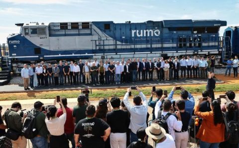 Governo de MT e Rumo inauguram 1º trecho da Ferrovia Estadual: “Mato Grosso é um exemplo do que o Brasil pode fazer”, afirma governador