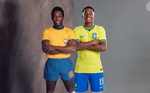 Endrick é o novo Pelé? Comparação entre ‘mascote’ da Seleção atual e jogador icônico viraliza: uma coincidência marcante sobre os dois chama atenção