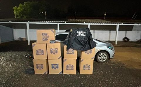 Polícia Civil prende mulher com 495 caixas de cigarros contrabandeados em Nova Olímpia