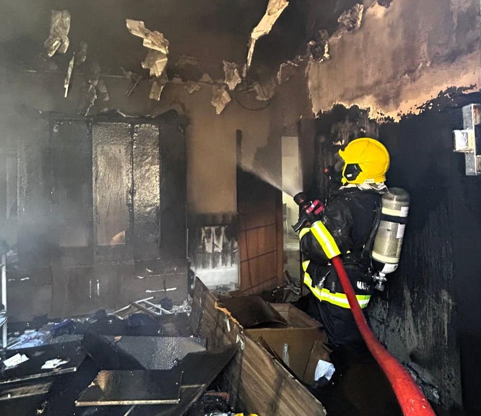 Bombeiros combatem princípio de incêndio em primeira ocorrência após inauguração de unidade em Querência