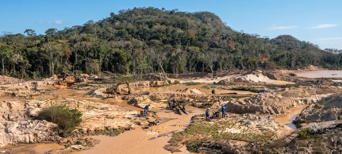 MT: Garimpo ilegal despenca 97% em terra indígena de Mato Grosso após maior ofensiva federal dos últimos anos