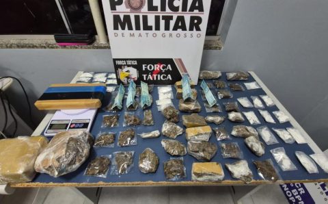 Força Tática detém quadrilha de faccionados com 71 porções de drogas em Sinop